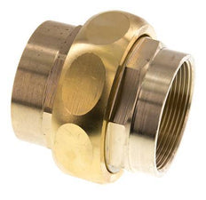 Union Straight Connector Rp2'' Female Brass Flat Seal Centellen 16bar (224.8psi)