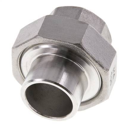Union Straight Connector Rp3/4'' Female x 26.9mm Weld End Stainless Steel Conical Seal 16bar (224.8psi)