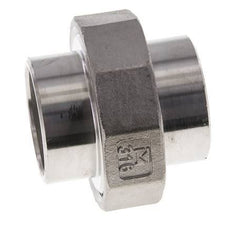 Union Straight Connector 42.4mm Weld End Stainless Steel Conical Seal 16bar (224.8psi)