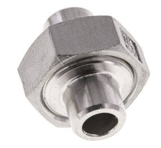 Union Straight Connector 13.5mm Weld End Stainless Steel Conical Seal 16bar (224.8psi)