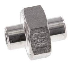 Union Straight Connector 13.5mm Weld End Stainless Steel Conical Seal 16bar (224.8psi)