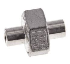 Union Straight Connector 10.2mm Weld End Stainless Steel Conical Seal 16bar (224.8psi)