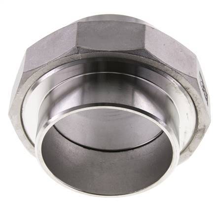 Union Straight Connector 88.9mm Weld End Stainless Steel Conical Seal 16bar (224.8psi)