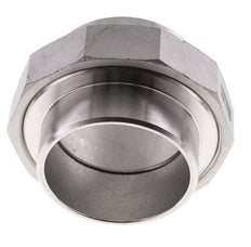 Union Straight Connector 76.1mm Weld End Stainless Steel Conical Seal 16bar (224.8psi)