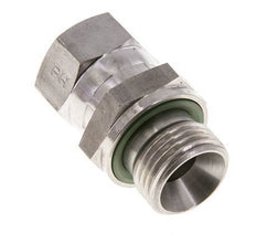 JIC Reducing Nipple UNF 3/4''-16 Female x G1/2'' Male Adjustable Stainless Steel 275bar (3863.75psi)