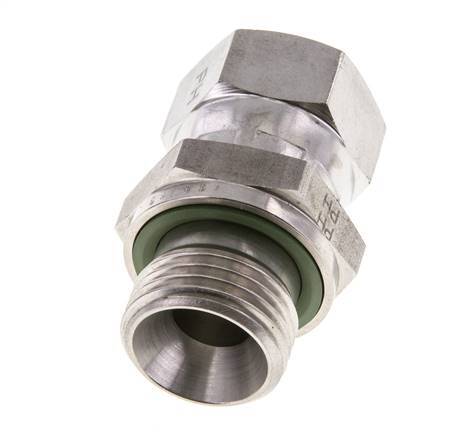 JIC Reducing Nipple UNF 3/4''-16 Female x G1/2'' Male Adjustable Stainless Steel 275bar (3863.75psi)