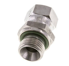 JIC Reducing Nipple UNF 3/4''-16 Female x G1/2'' Male Adjustable Stainless Steel 275bar (3863.75psi)