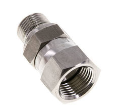 JIC Reducing Nipple UNF 3/4''-16 Female x G3/8'' Male Adjustable Stainless Steel 275bar (3863.75psi)