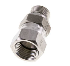 JIC Reducing Nipple UNF 3/4''-16 Female x G3/8'' Male Adjustable Stainless Steel 275bar (3863.75psi)