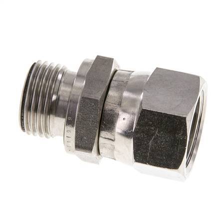 JIC Reducing Nipple UNF 7/8''-14 Female x G1/2'' Male Adjustable Stainless Steel 210bar (2950.5psi)