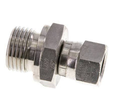 JIC Reducing Nipple UNF 9/16''-18 Female x G1/2'' Male Adjustable Stainless Steel 275bar (3863.75psi)