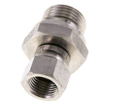 JIC Reducing Nipple UNF 9/16''-18 Female x G1/2'' Male Adjustable Stainless Steel 275bar (3863.75psi)