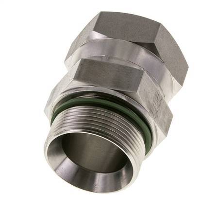 JIC Reducing Nipple UN 1-7/8''-12 Female x G1 1/2'' Male Adjustable Stainless Steel 105bar (1475.25psi)