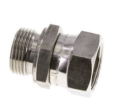 JIC Reducing Nipple UN 1-5/16''-12 Female x G1'' Male Adjustable Stainless Steel 170bar (2388.5psi)