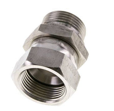 JIC Reducing Nipple UN 1-5/16''-12 Female x G1'' Male Adjustable Stainless Steel 170bar (2388.5psi)