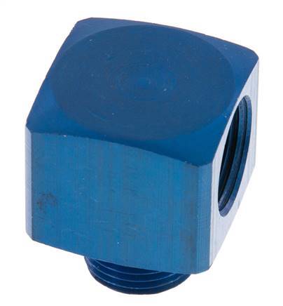90deg Angled Fitting G3/8'' Male x Female Aluminium 16bar (224.8psi)