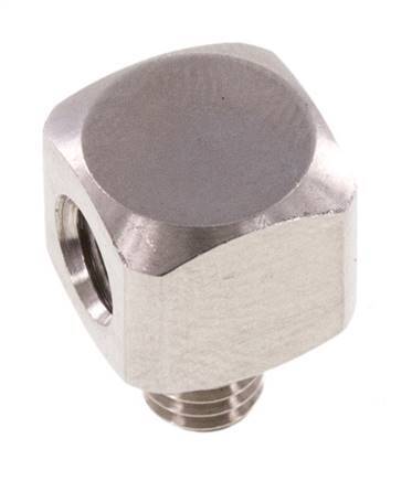 90deg Angled Fitting M5 Male x Female Stainless Steel 16bar (224.8psi)
