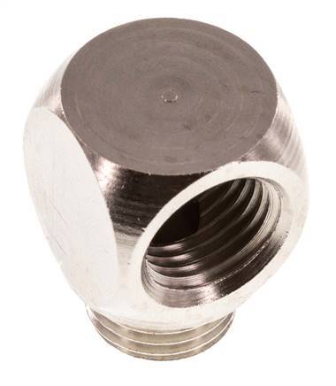 90deg Angled Fitting G1/4'' Male x Female Nickel-plated Brass 16bar (224.8psi) [2 Pieces]