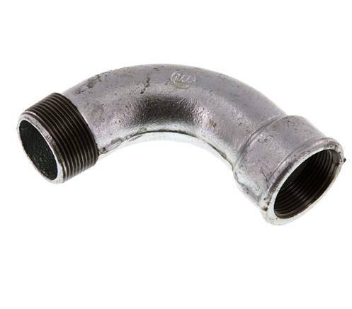 90deg Angled Fitting 1 1/2'' Male R x Female Rp Long Cast Iron 25bar (351.25psi)
