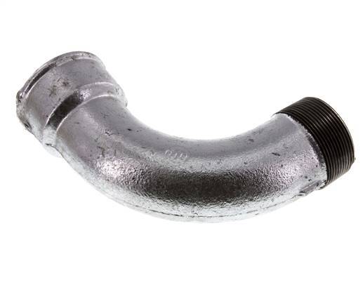 90deg Angled Fitting 2'' Male R x Female Rp Long Cast Iron 25bar (351.25psi)