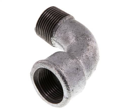 90deg Angled Fitting 3/4'' Male R x Female Rp Short Cast Iron 25bar (351.25psi) [2 Pieces]