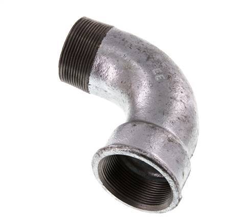 90deg Angled Fitting 2'' Male R x Female Rp Short Cast Iron 25bar (351.25psi)