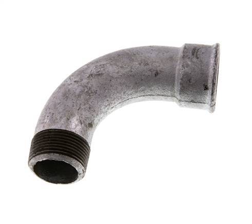 90deg Angled Fitting 1 1/4'' Male R x Female Rp Long Cast Iron 25bar (351.25psi)