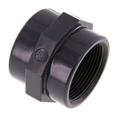 Socket Rp1 1/2'' Female PVC-U 16bar (224.8psi) EN 1452-3 [2 Pieces]