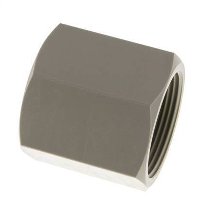 Socket G1 1/2'' Female Polypropylene (pp) 10bar (140.5psi) FDA 55mm Hex