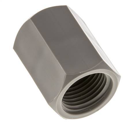 Socket G1/2'' Female Polypropylene (pp) 10bar (140.5psi) FDA 27mm Hex