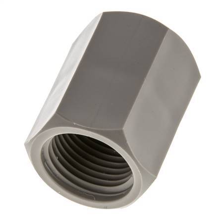 Socket G1/2'' Female Polypropylene (pp) 10bar (140.5psi) FDA 27mm Hex