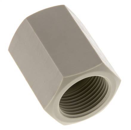 Socket G1'' Female Polypropylene (pp) 10bar (140.5psi) FDA 43mm Hex