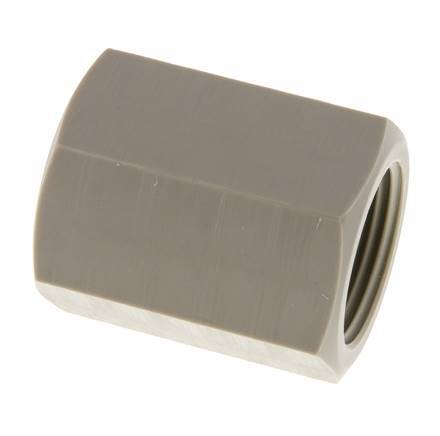 Socket G1'' Female Polypropylene (pp) 10bar (140.5psi) FDA 43mm Hex