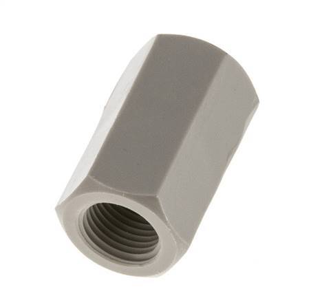 Socket G1/8'' Female Polypropylene (pp) 10bar (140.5psi) FDA 14mm Hex [2 Pieces]