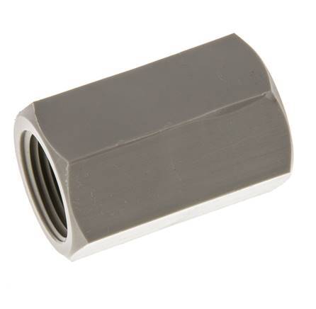 Socket G3/8'' Female Polypropylene (pp) 10bar (140.5psi) FDA 22mm Hex