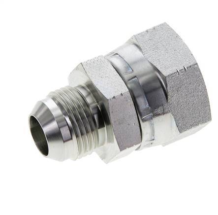 JIC Reducing Nipple UN 1-1/16''-12 Male x UN 1-5/16''-12 Female Steel 170bar (2388.5psi)