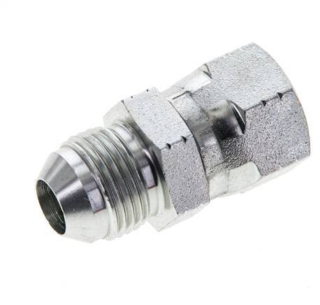 JIC Nipple UNF 3/4''-16 Male x Female Steel 275bar (3863.75psi)