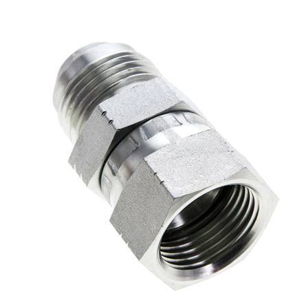 JIC Reducing Nipple UN 1-1/16''-12 Male x UN 1-1/16''-12 Female Steel 210bar (2950.5psi)