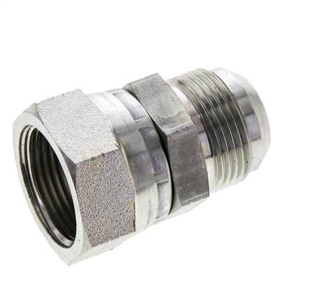 JIC Nipple UN 1-5/16''-12 Male x Female Steel 170bar (2388.5psi)