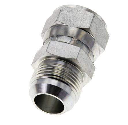 JIC Nipple UN 1-3/16''-12 Male x Female Steel 170bar (2388.5psi)