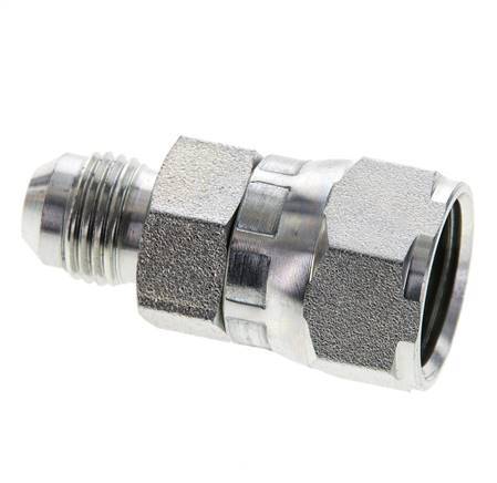 JIC Reducing Nipple UNF 9/16''-18 Male x UNF 3/4''-16 Female Steel 275bar (3863.75psi)