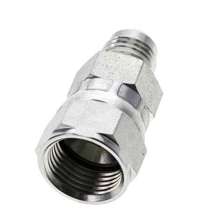 JIC Reducing Nipple UNF 9/16''-18 Male x UNF 3/4''-16 Female Steel 275bar (3863.75psi)