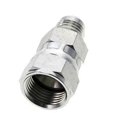 JIC Reducing Nipple UNF 9/16''-18 Male x UNF 3/4''-16 Female Steel 275bar (3863.75psi)