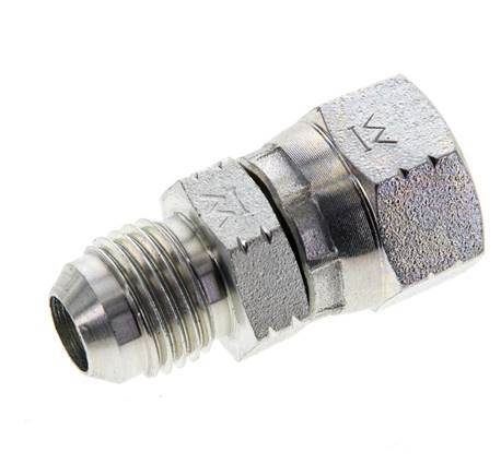 JIC Nipple UNF 9/16''-18 Male x Female Steel 275bar (3863.75psi)