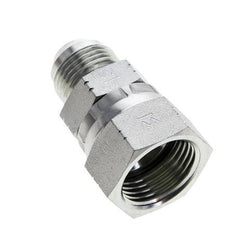 JIC Reducing Nipple UNF 7/8''-14 Male x UN 1-1/16''-12 Female Steel 210bar (2950.5psi)