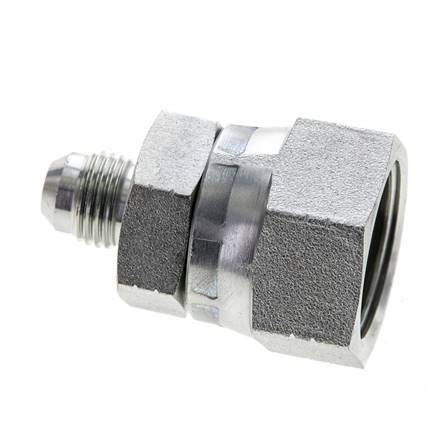 JIC Reducing Nipple UNF 9/16''-18 Male x UN 1-1/16''-12 Female Steel 210bar (2950.5psi)
