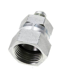 JIC Reducing Nipple UNF 9/16''-18 Male x UN 1-1/16''-12 Female Steel 210bar (2950.5psi)