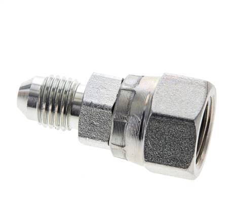 JIC Reducing Nipple UNF 7/16''-20 Male x UNF 9/16''-18 Female Steel 275bar (3863.75psi)