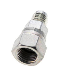 JIC Reducing Nipple UNF 7/16''-20 Male x UNF 9/16''-18 Female Steel 275bar (3863.75psi)