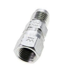 JIC Nipple UNF 7/16''-20 Male x Female Steel 310bar (4355.5psi)